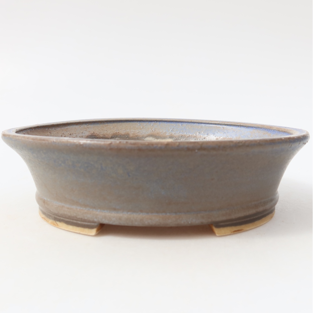 Vaso da bonsai in ceramica 17,5 x 16,5 x 5 cm, colore blu