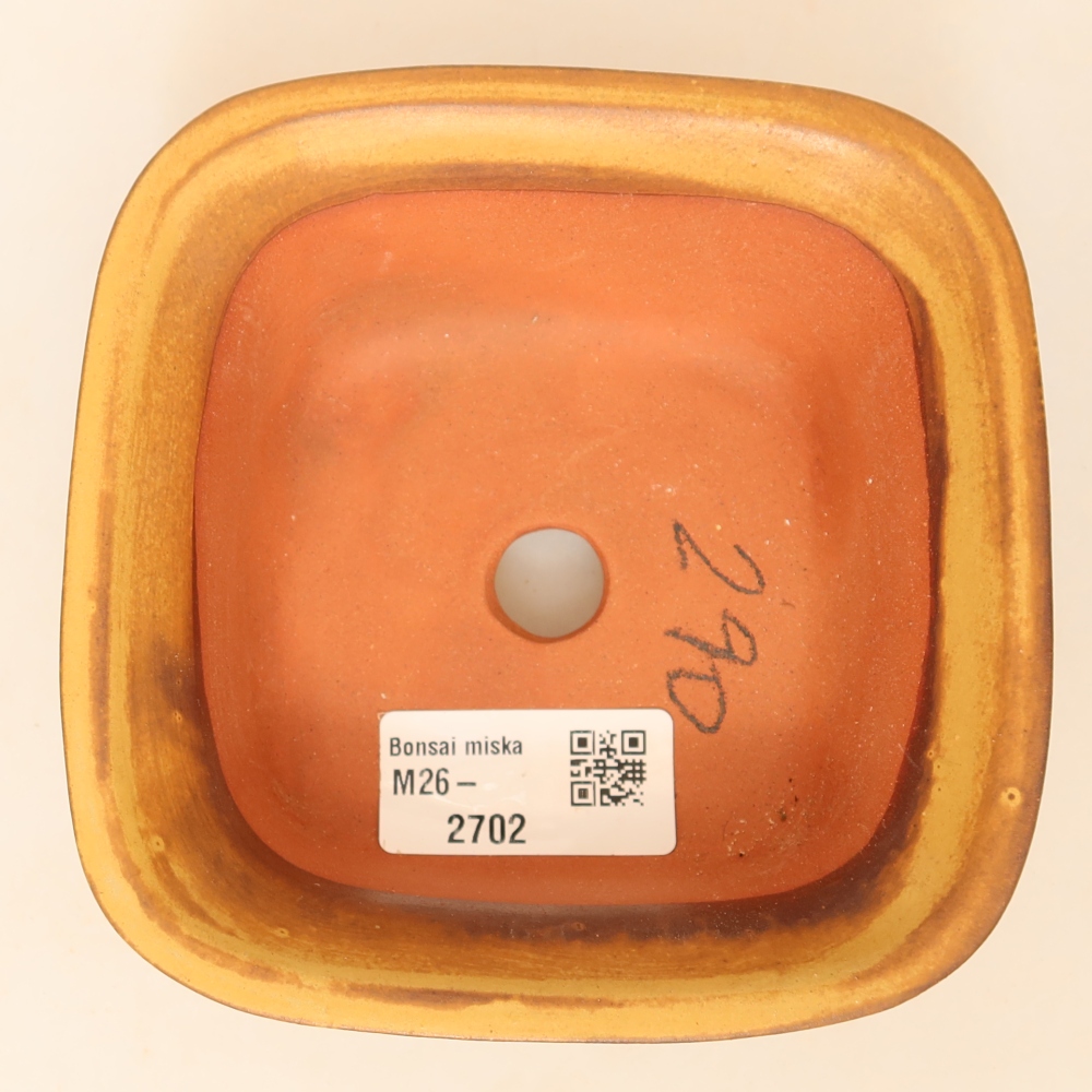 Ciotola in ceramica  12 x 12 x 5 cm, colore giallo