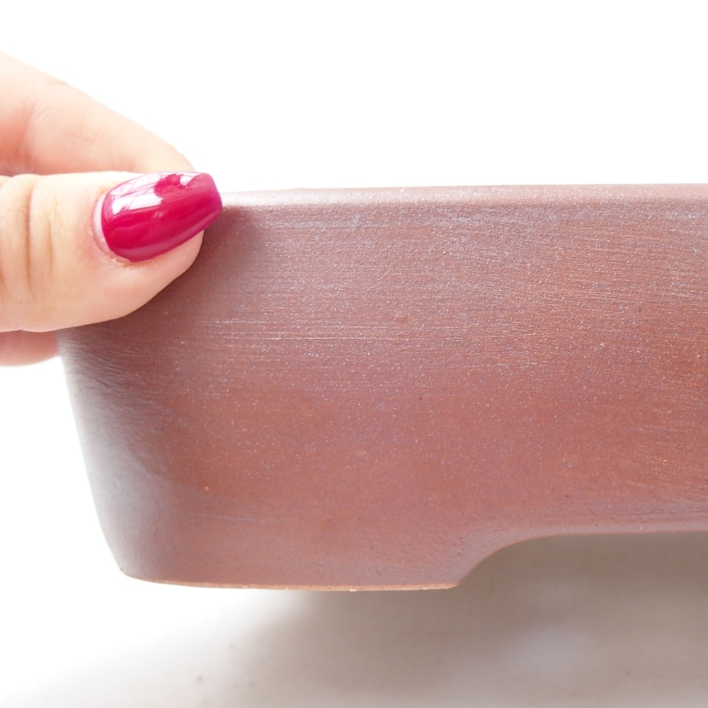 Ciotola bonsai in ceramica 23 x 18 x 5,5 cm, colore metallo