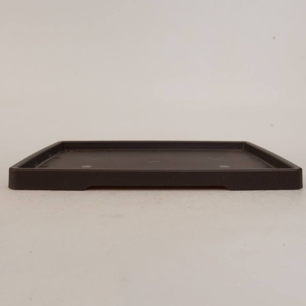 Sottovaso per bonsai in plastica PP-2 - 20 x 15 x 1,2 cm, colore marrone