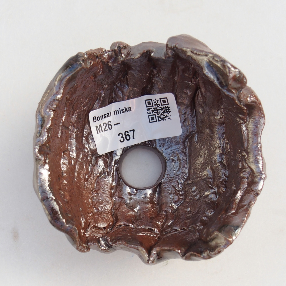 Conchiglia in ceramica 9 x 8,5 x 4 cm , colore marrone