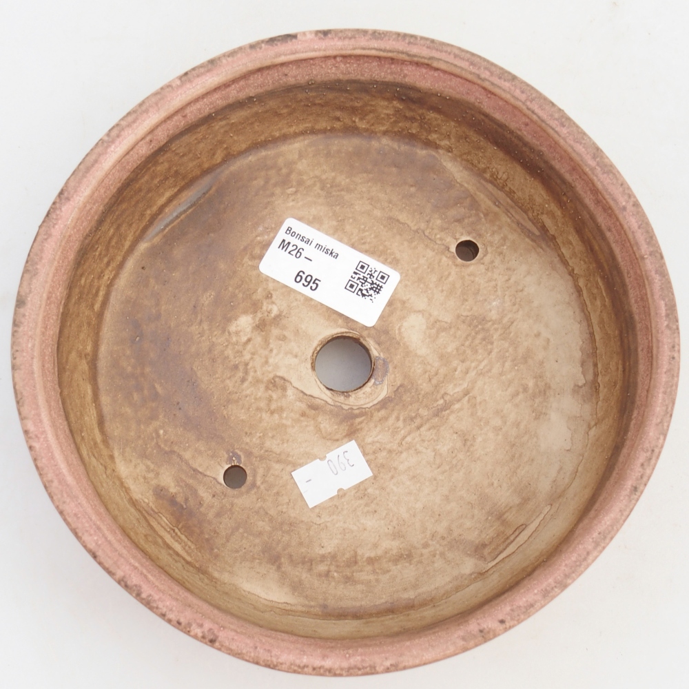 Ciotola bonsai in ceramica 18 x 18 x 5 cm, rosa