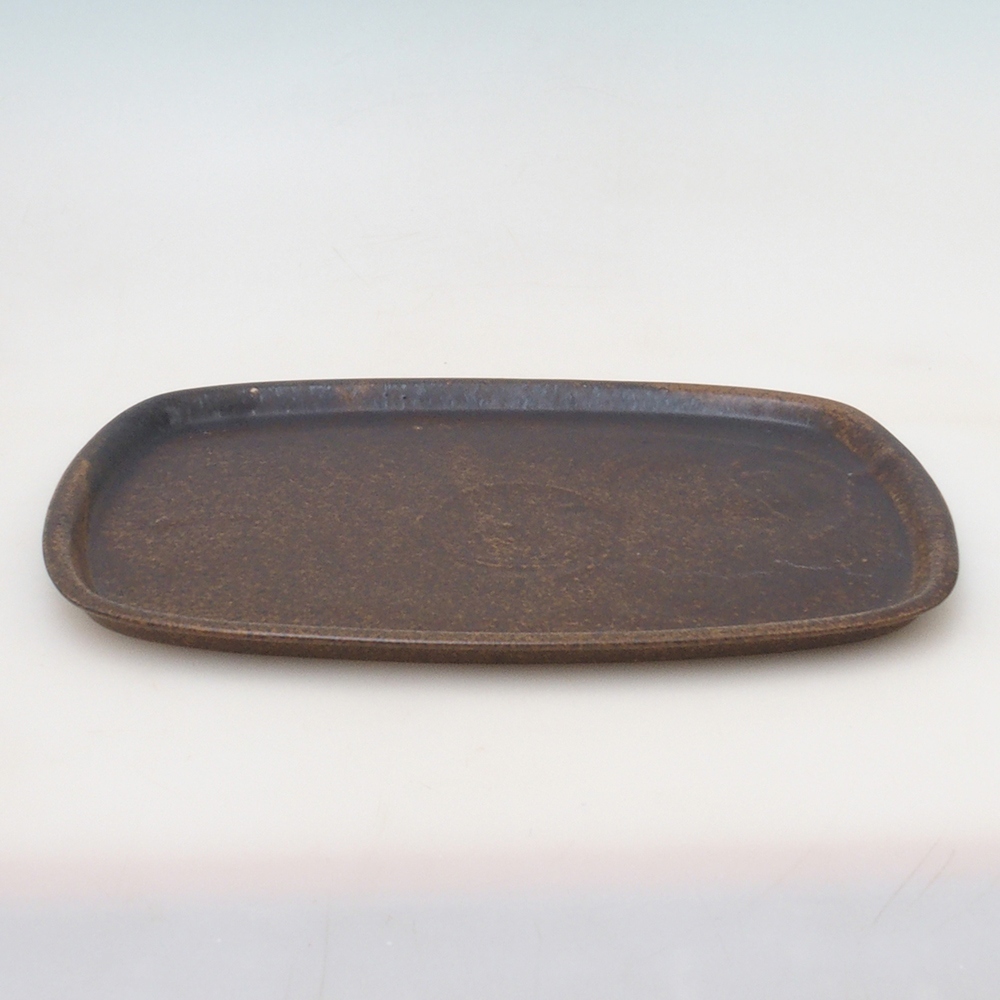 Ciotola in ceramica H10 - 34 x 23,5 x 1,5 cm - marrone