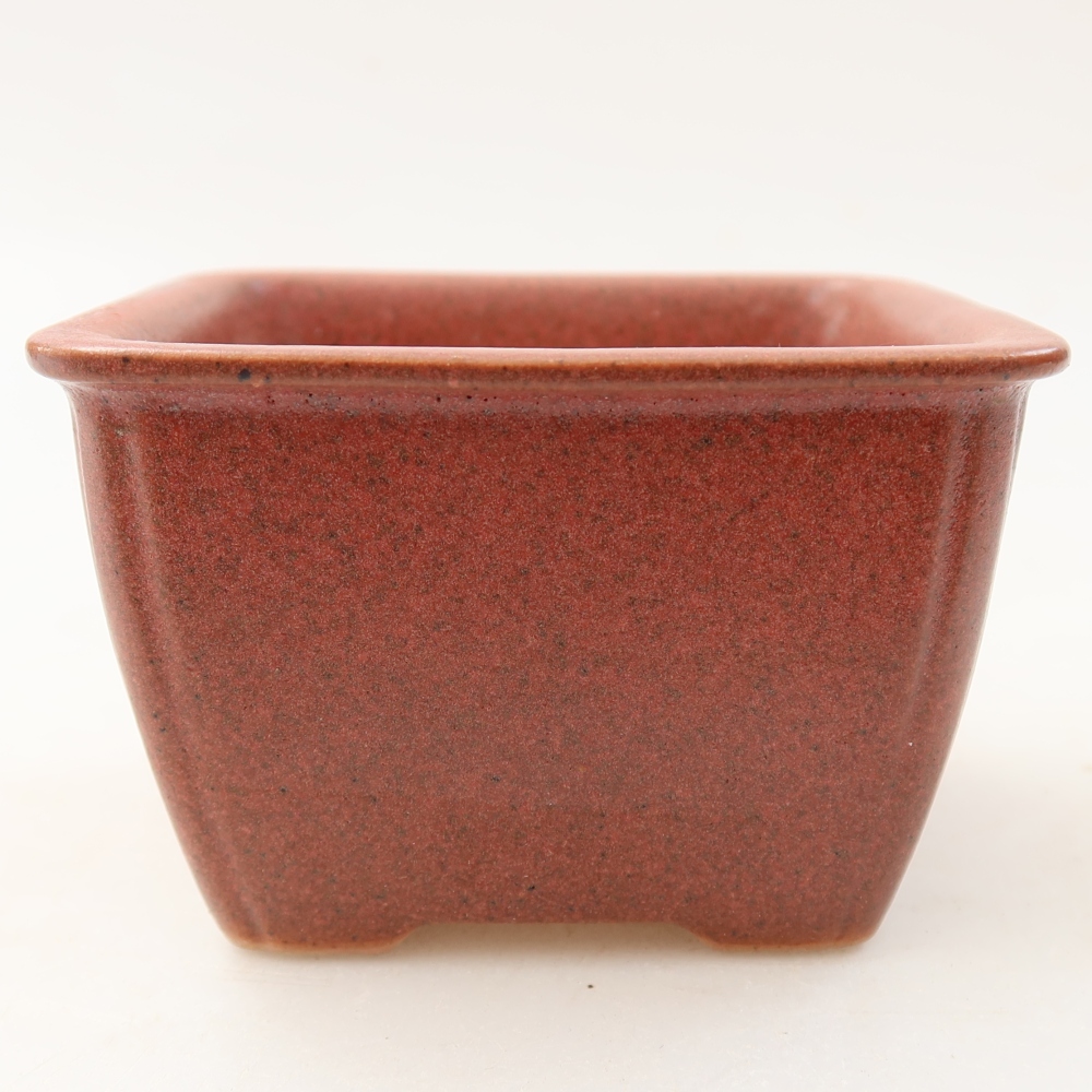 Ciotola bonsai in ceramica 8,5 x 8,5 x 5,5 cm, rosa