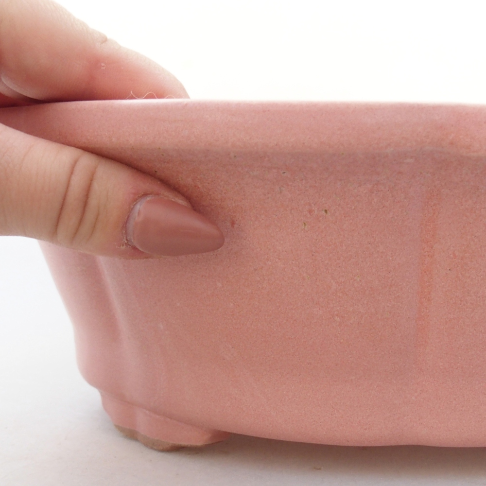 Ciotola bonsai in ceramica 26 x 26 x 8 cm, colore rosso