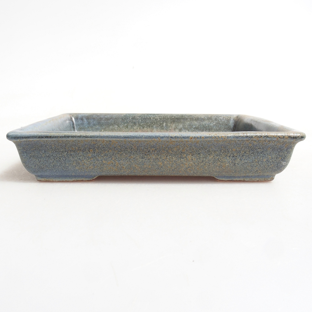 Ciotola bonsai in ceramica 13 x 11 x 2,5 cm, grigio