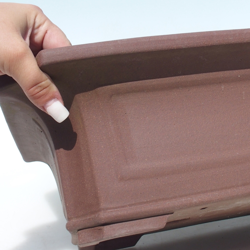 Ciotola per bonsai 40,5 x 31,5 x 13 cm betulla marrone