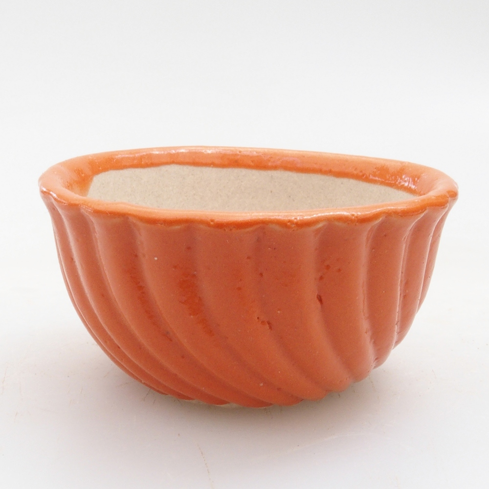 Ciotola per mini bonsai 5 x 5 x 2,5 cm, arancione