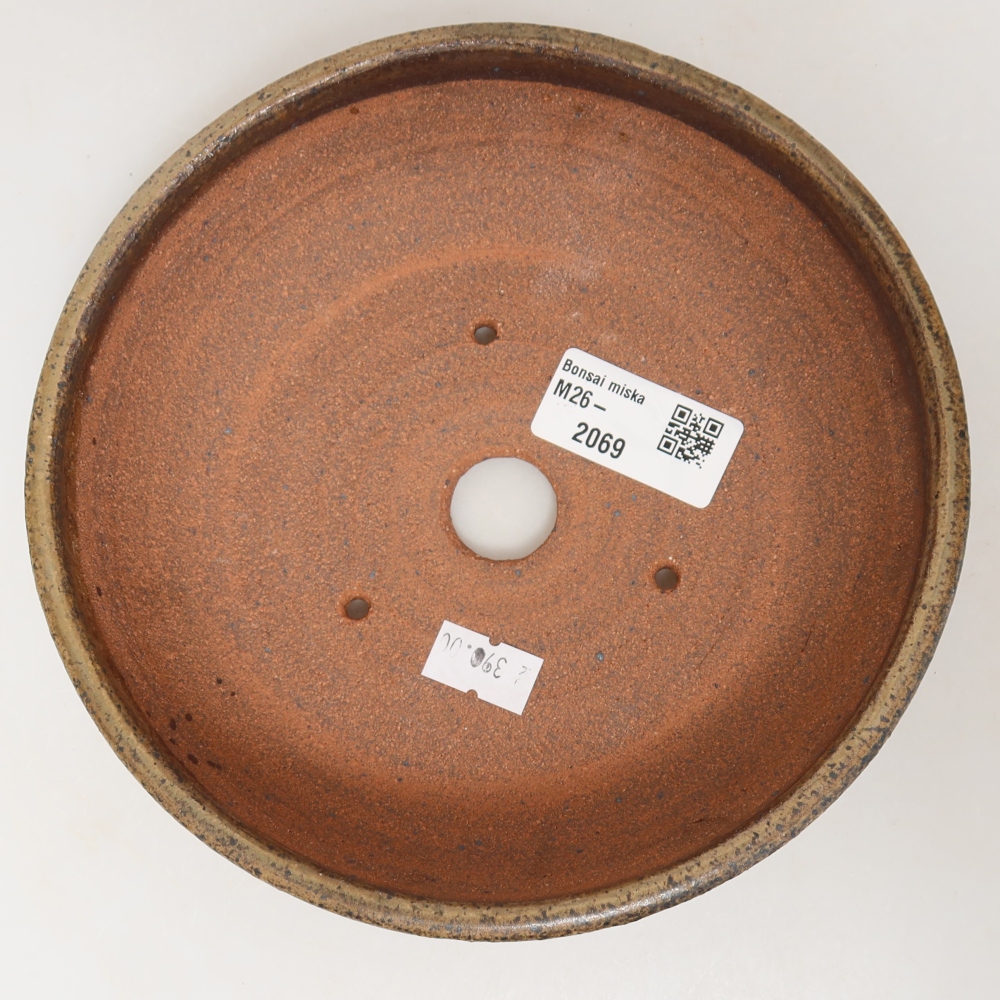 Vaso da bonsai in ceramica 17 x 17 x 5 cm, colore marrone
