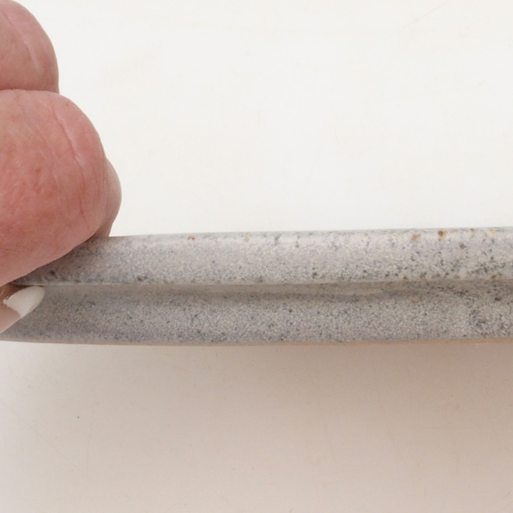 Sottovaso ovale per bonsai S - 20 x 16,5 x 1,5 cm - beige