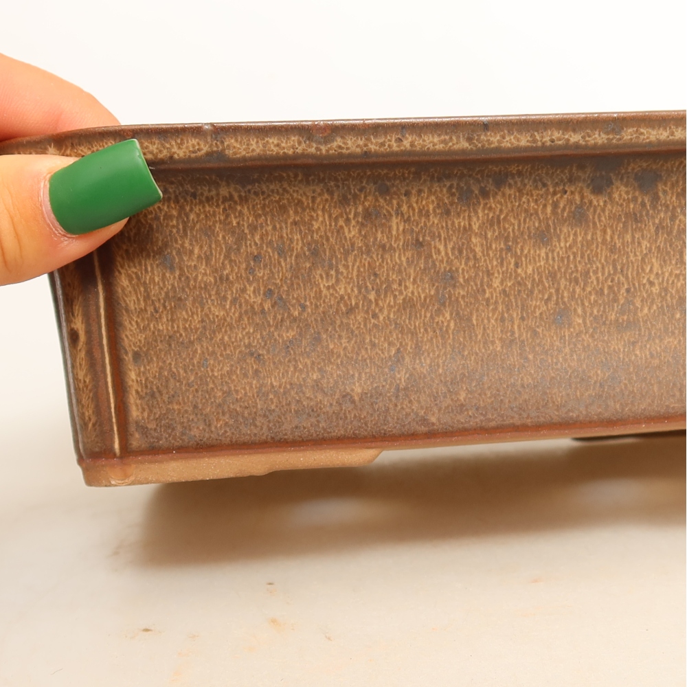 Ciotola in ceramica  20 x 15,5 x 5,5 cm, colore marrone