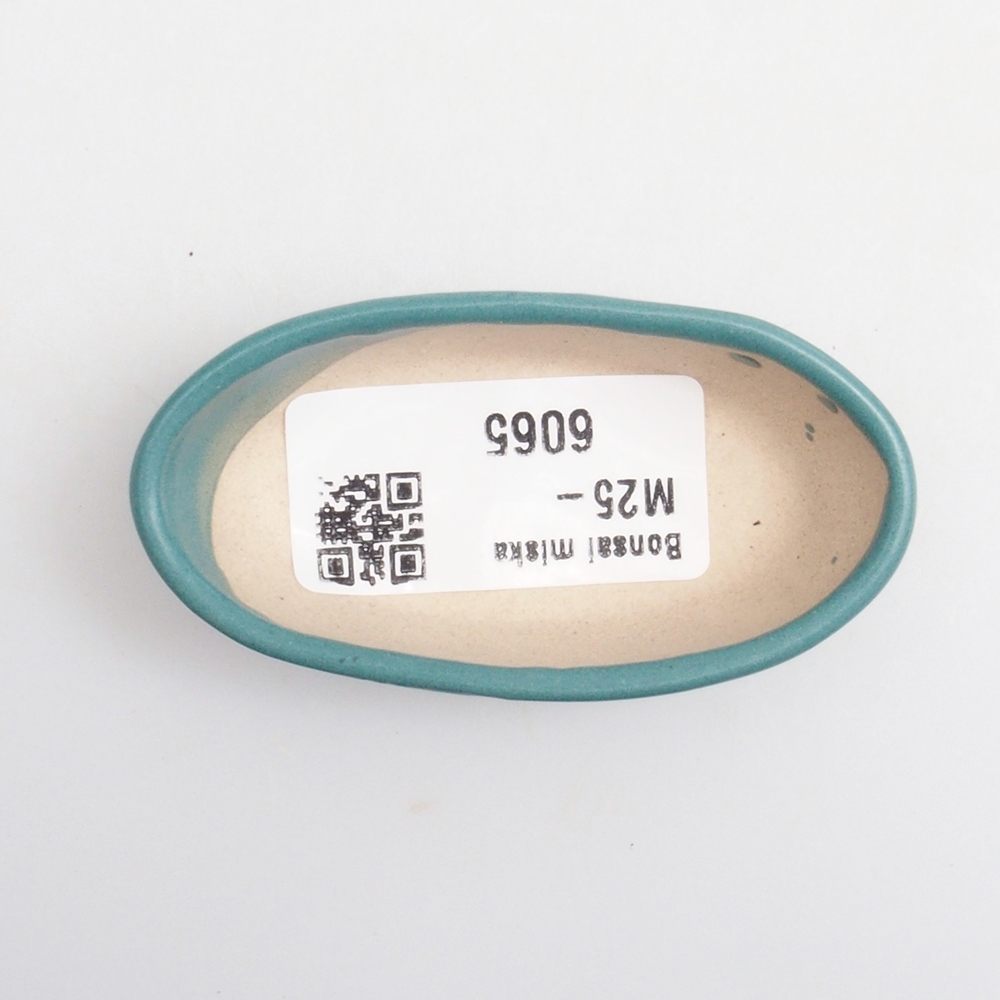 Ciotola bonsai in ceramica 6,5 x 5,5 x 4 cm, colore blu