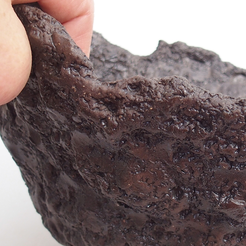 Conchiglia in ceramica 23 x 20 x 18 cm , colore marrone