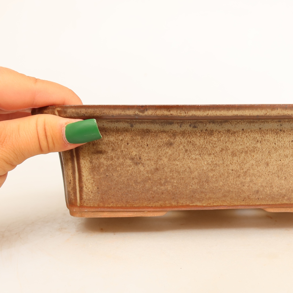 Ciotola in ceramica  20 x 15,5 x 5,5 cm, colore marrone
