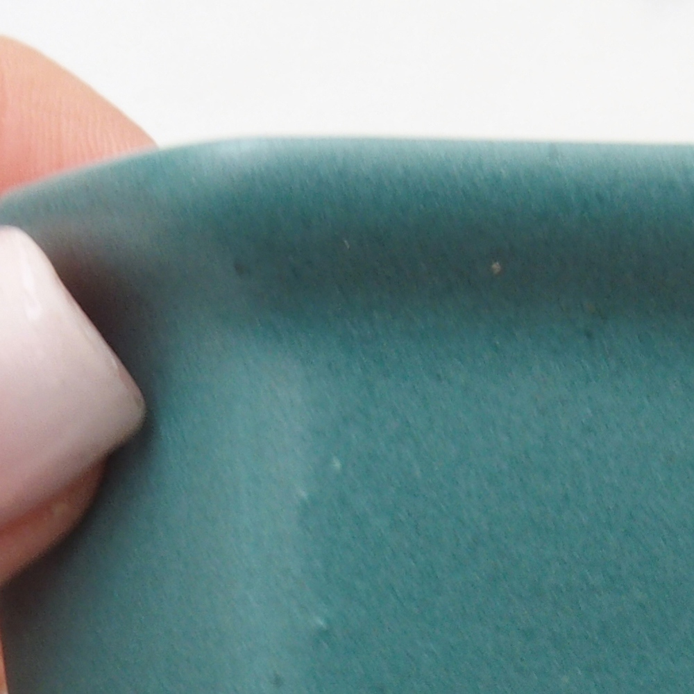 Ciotola bonsai in ceramica 6,5 x 5,5 x 4 cm, colore blu