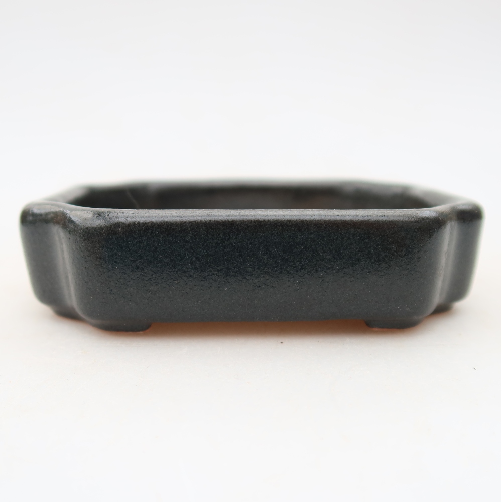 Vaso in ceramica per bonsai 10 x 8 x 2,5 cm, colore grigio