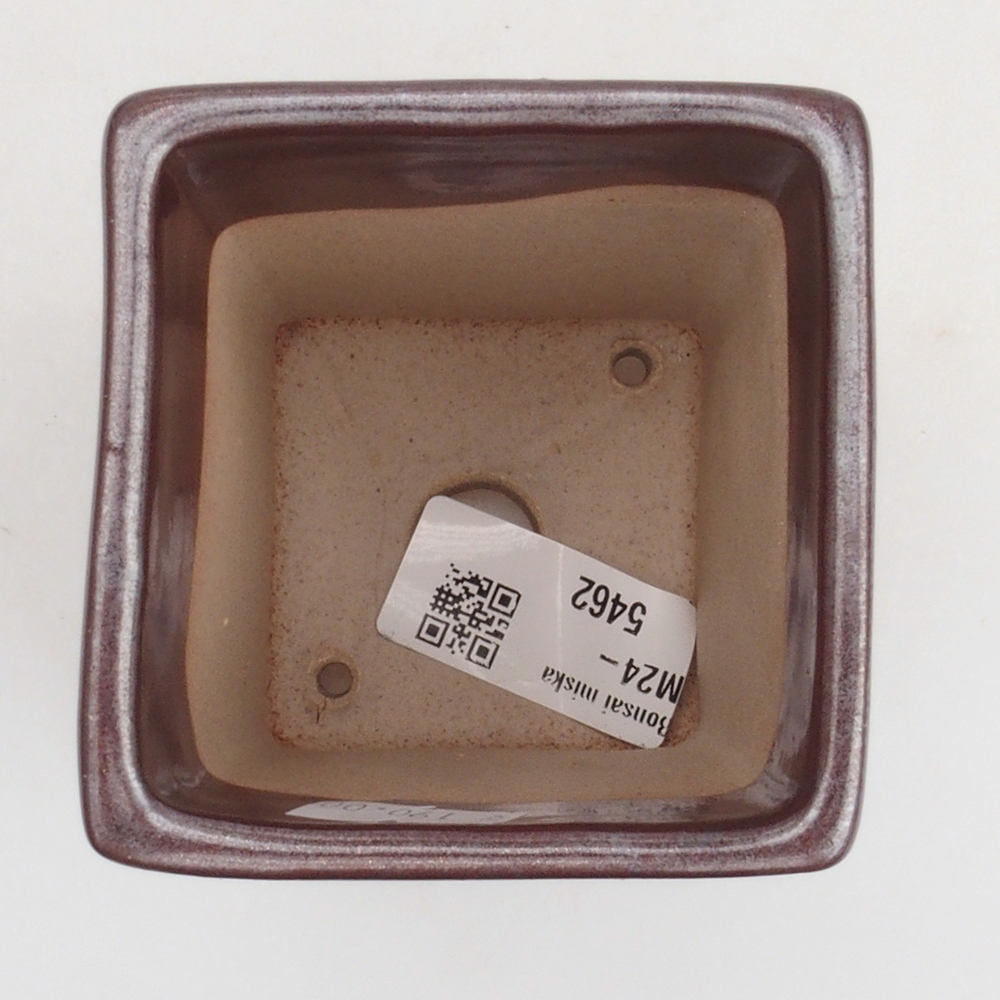 Ciotola per bonsai in ceramica 7,5 x 7,5 x 9,5 cm, marrone