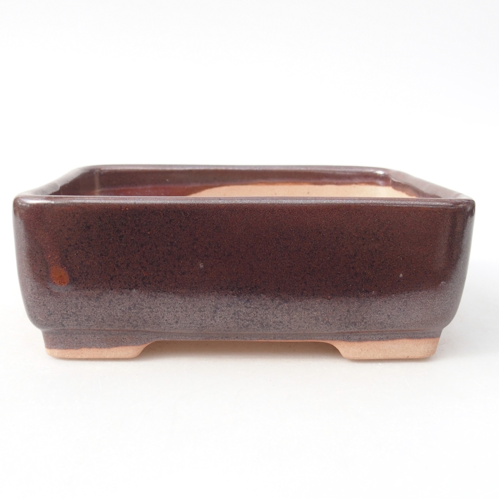 Ciotola bonsai in ceramica 14,5 x 11 x 5,5 cm, marrone