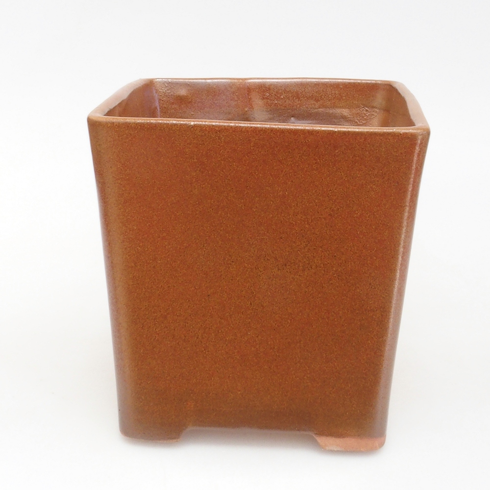 Ciotola bonsai in ceramica 13 x 13 x 13,5 cm, marrone