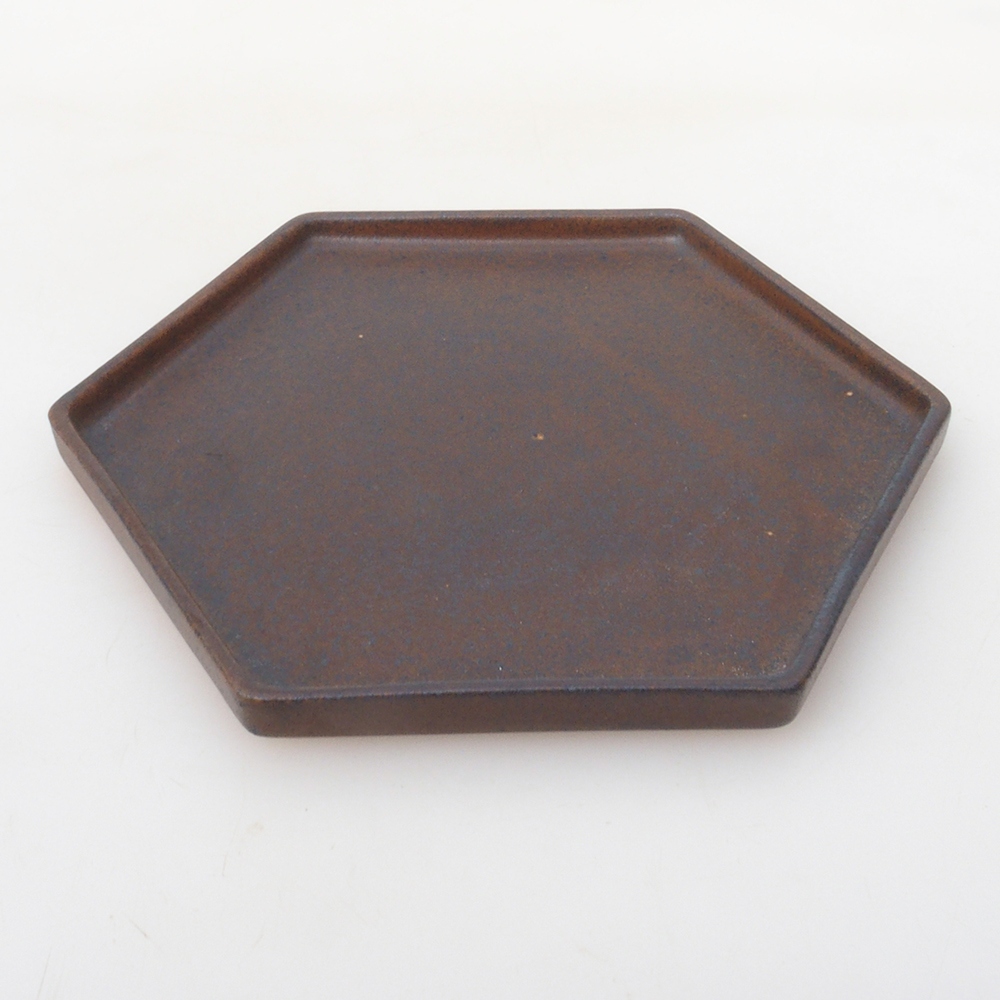 Ciotola in ceramica H53 -18,5 x 17 x 1 cm - marrone