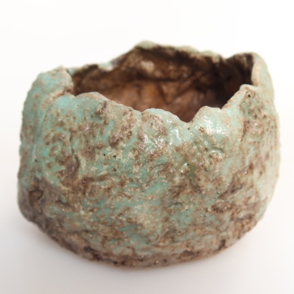 Conchiglia in ceramica 7 x 7 x 5,5 cm , colore verde