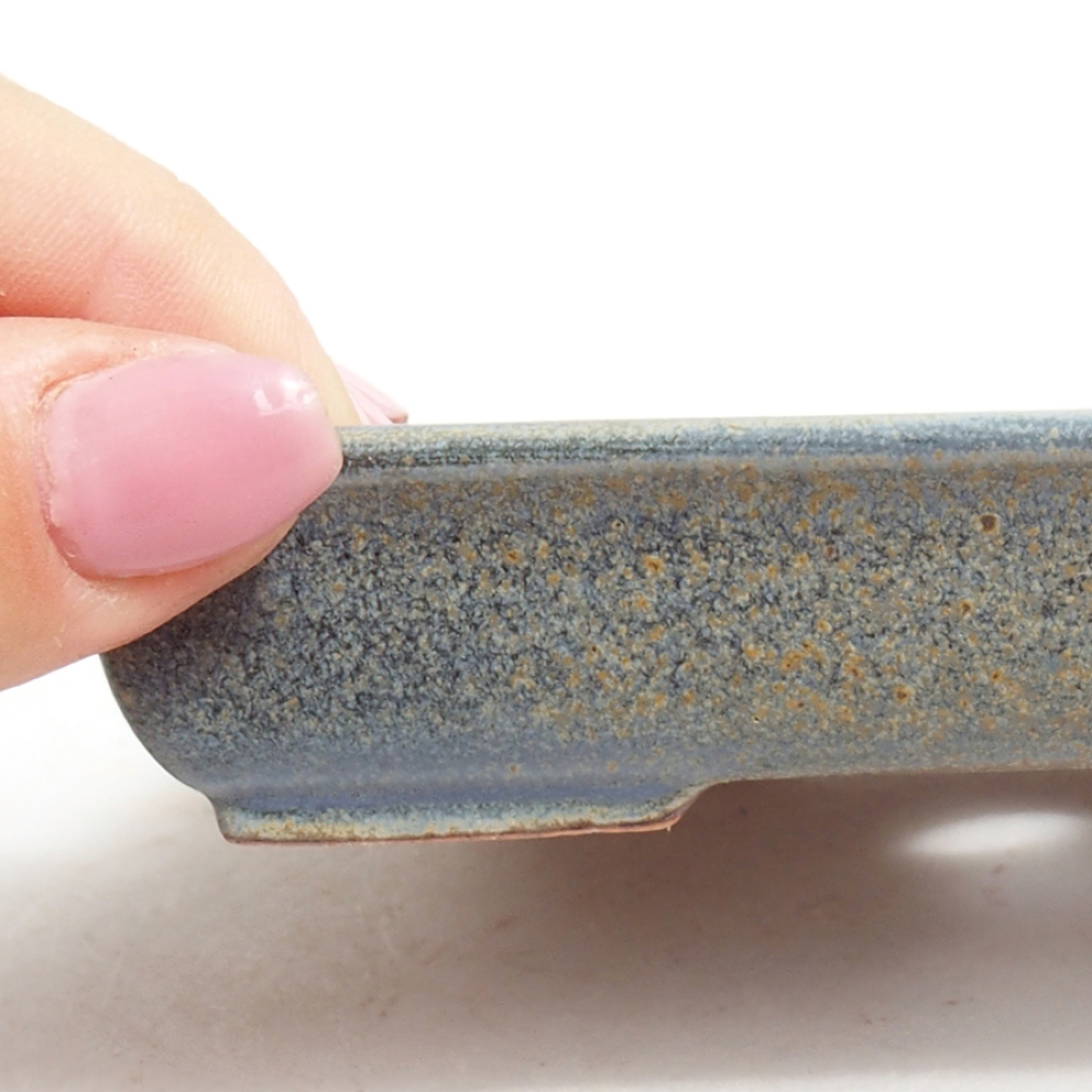 Ciotola bonsai in ceramica 13 x 11 x 2,5 cm, grigio