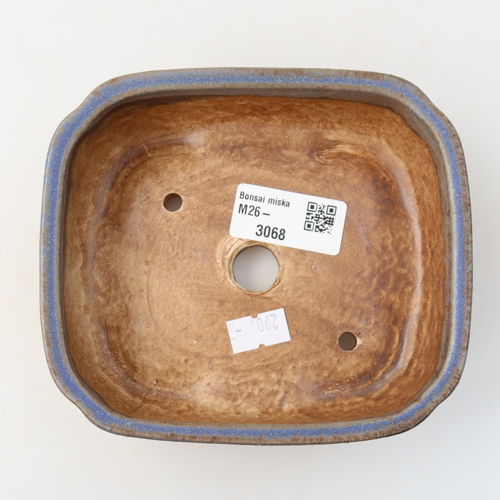 Ciotola bonsai in ceramica 13,5 x 12 x 4 cm, colore blu