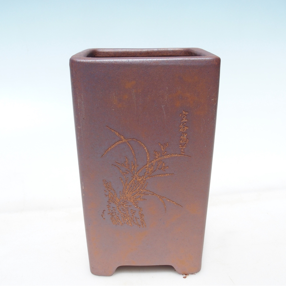Ciotola 14 x 14 x 22 cm marrone