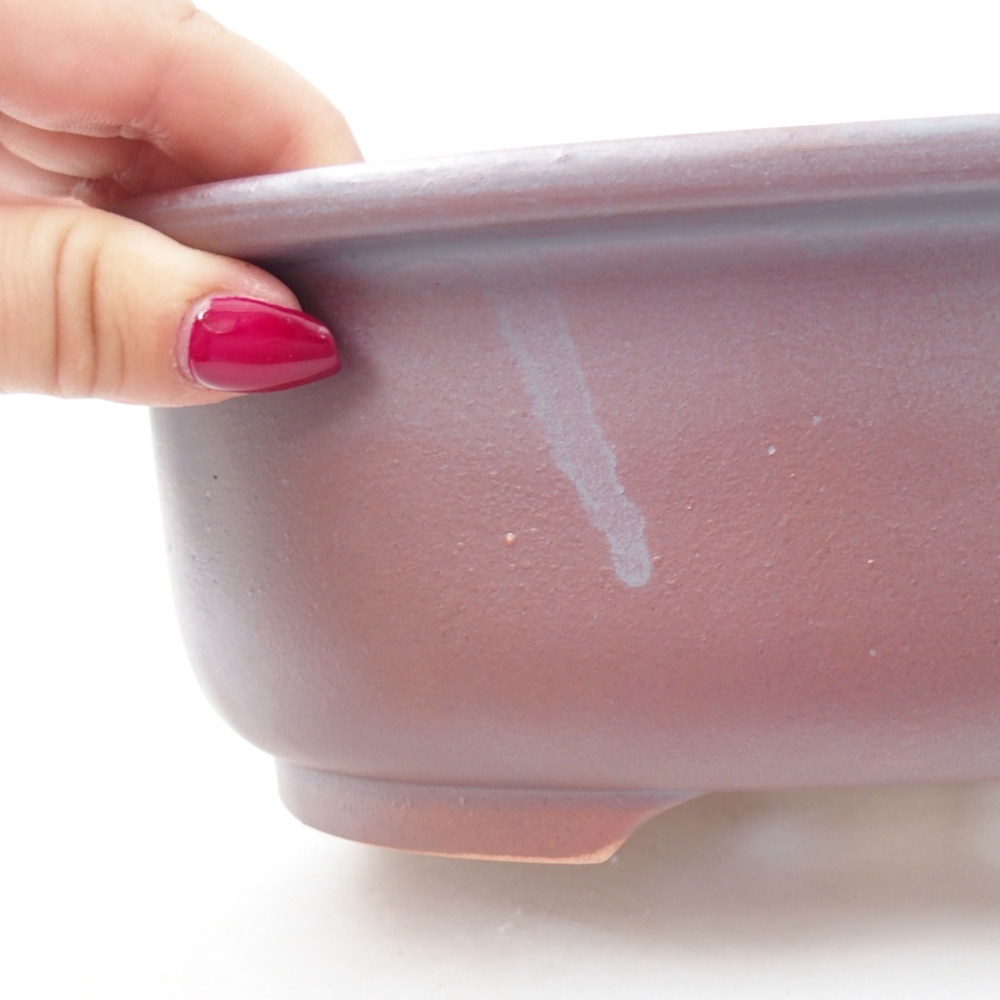 Ciotola bonsai in ceramica 23 x 19 x 8 cm, colore metallo