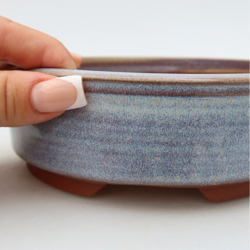 Ciotola bonsai in ceramica 16 x 16 x 5 cm, colore blu