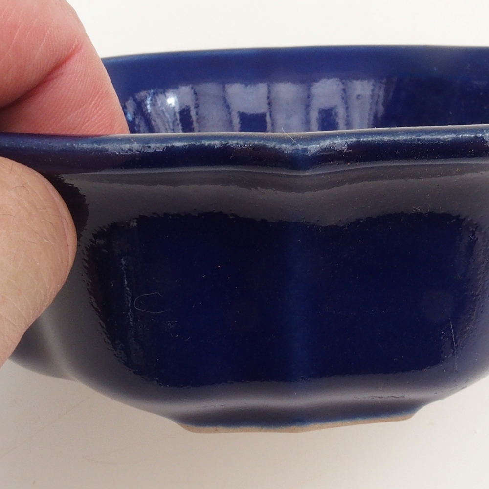 Ciotola per bonsai H06 - 14,5 x 14,5 x 5 cm - blu