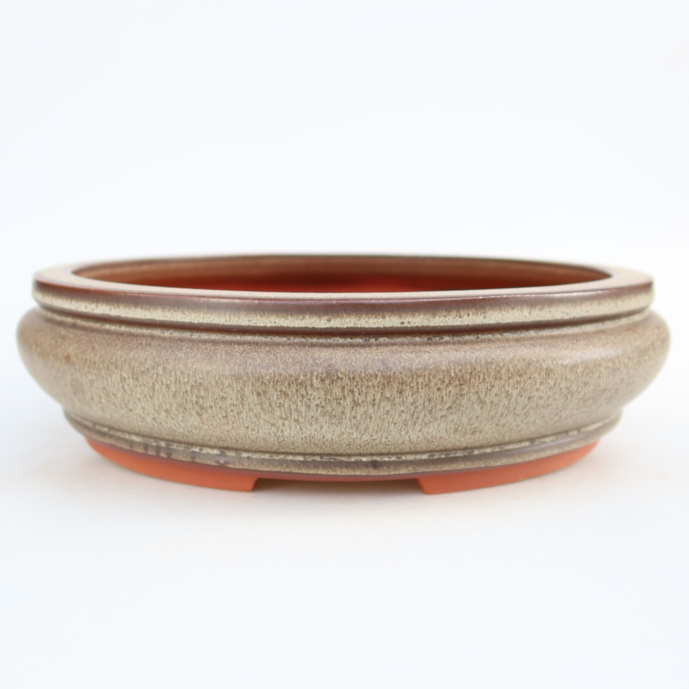 Ciotola in ceramica  27 x 27 x 7,5 cm, colore marrone
