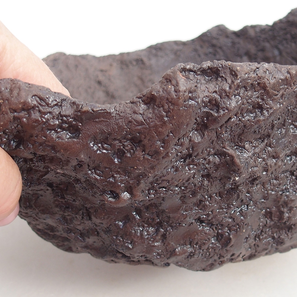 Conchiglia in ceramica 24 x 21 x 16,5 cm , colore marrone