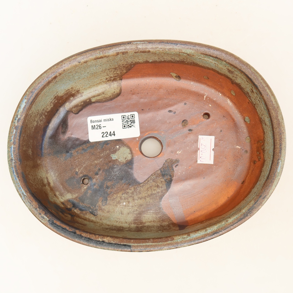 Vaso da bonsai in ceramica 19 x 14,5 x 5 cm, colore marrone