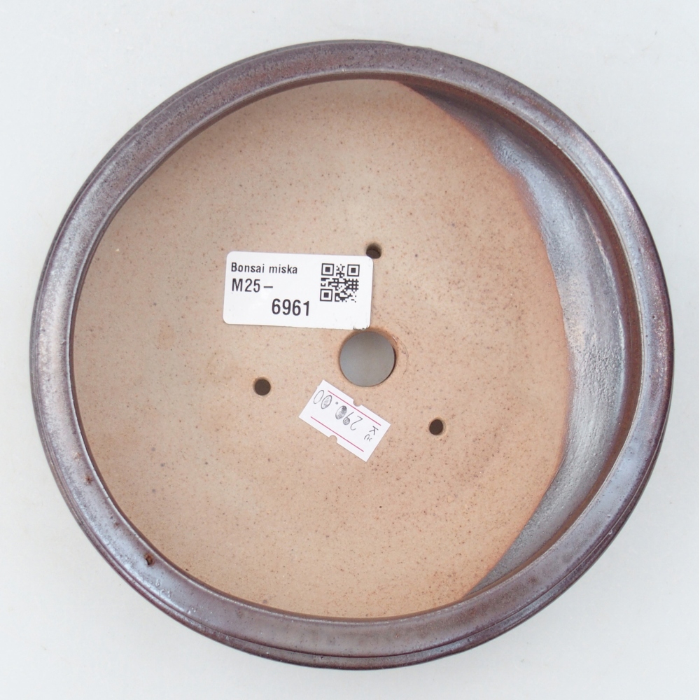 Ciotola bonsai in ceramica 26 x 26 x 8 cm, colore rosso