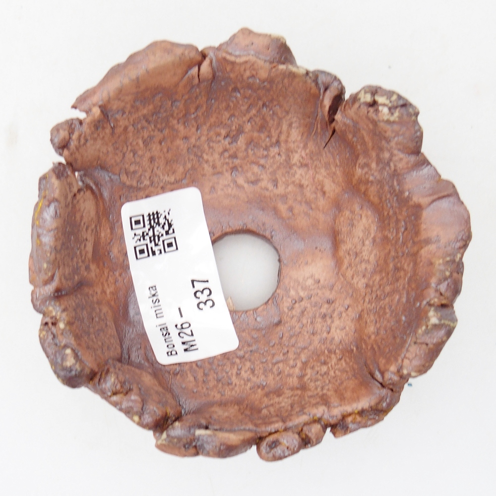 Conchiglia in ceramica 9 x 9 x 4,5 cm , colore marrone