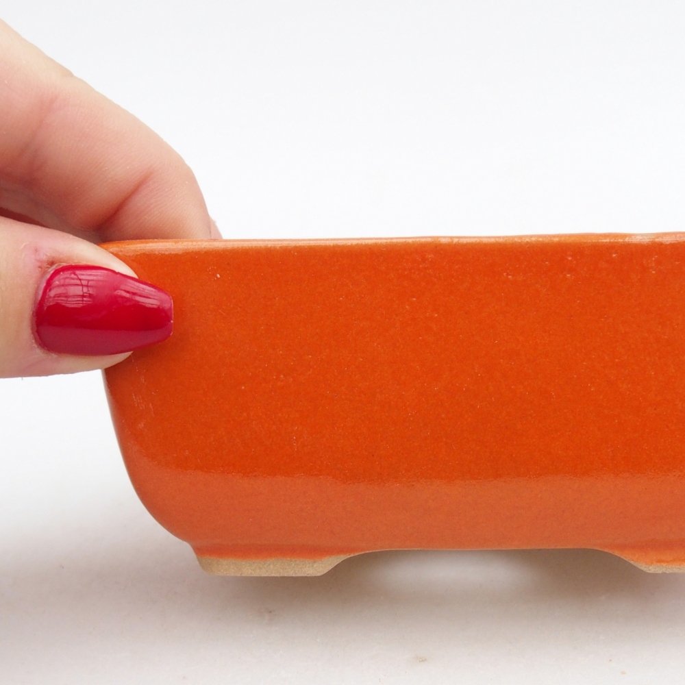 Ciotola bonsai in ceramica 26 x 26 x 8 cm, colore rosso