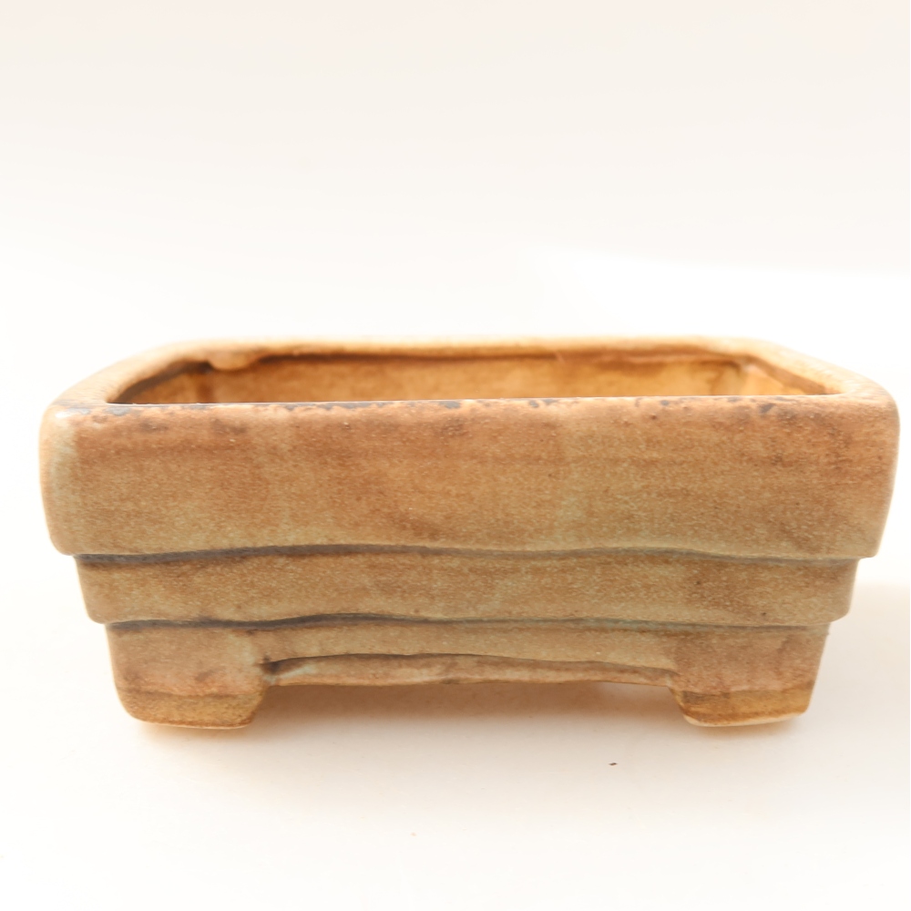 Vaso da bonsai in ceramica 9,5 x 7,5 x 3,5 cm, colore verde