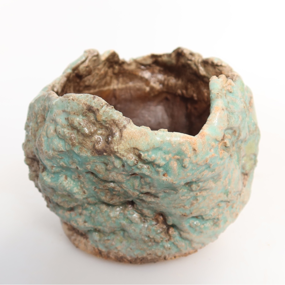 Guscio in ceramica  7 x 7 x 7 cm, colore verde