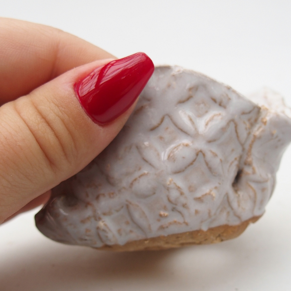 Conchiglia in ceramica 8 x 7 x 4,5 cm , colore bianco