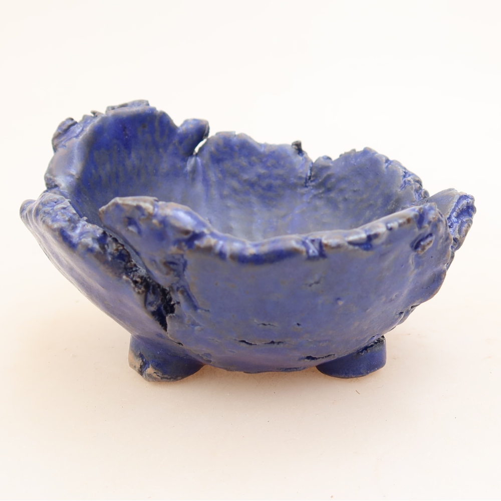 Guscio in ceramica  11,5 x 10,5 x 6,5 cm, colore blu