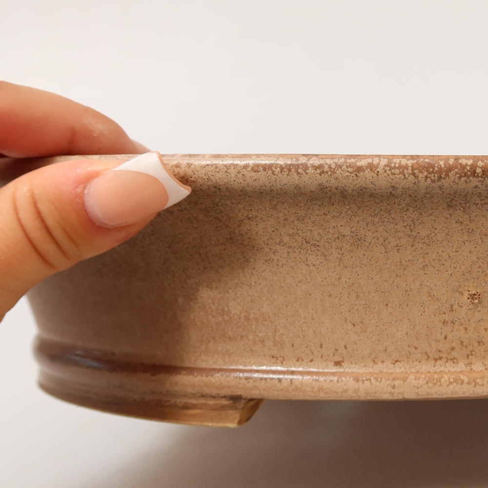 Vaso da bonsai in ceramica 27 x 24,5 x 5,5 cm, colore rosa