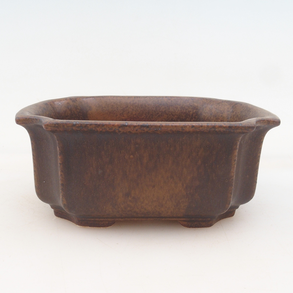 Ciotola per bonsai H01 - 12 x 9 x 5 cm - marrone