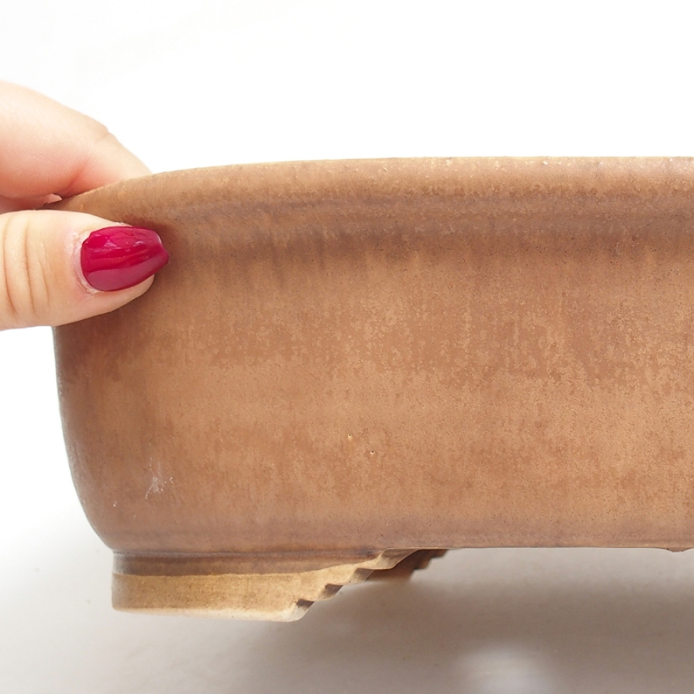 Ciotola bonsai in ceramica 25 x 21 x 7,5 cm, rosa