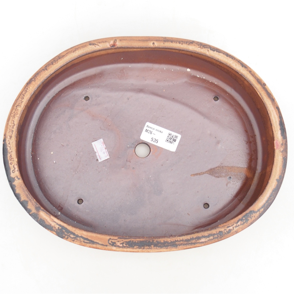 Ciotola bonsai in ceramica 27 x 21 x 5 cm, rosa