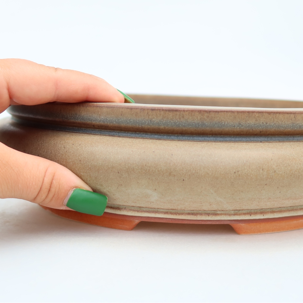 Ciotola in ceramica  23 x 23 x 7 cm, colore beige
