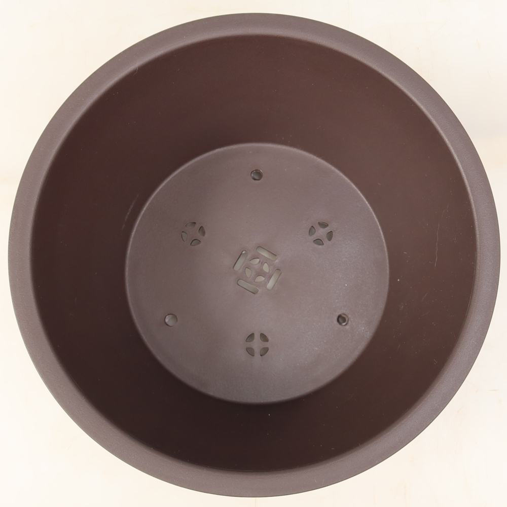 Vaso per bonsai in plastica MP-25 marrone - 26,5 x 26,5 x 11 cm