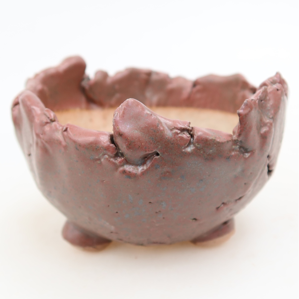 Guscio in ceramica  10,5 x 10,5 x 6 cm, colore rosa