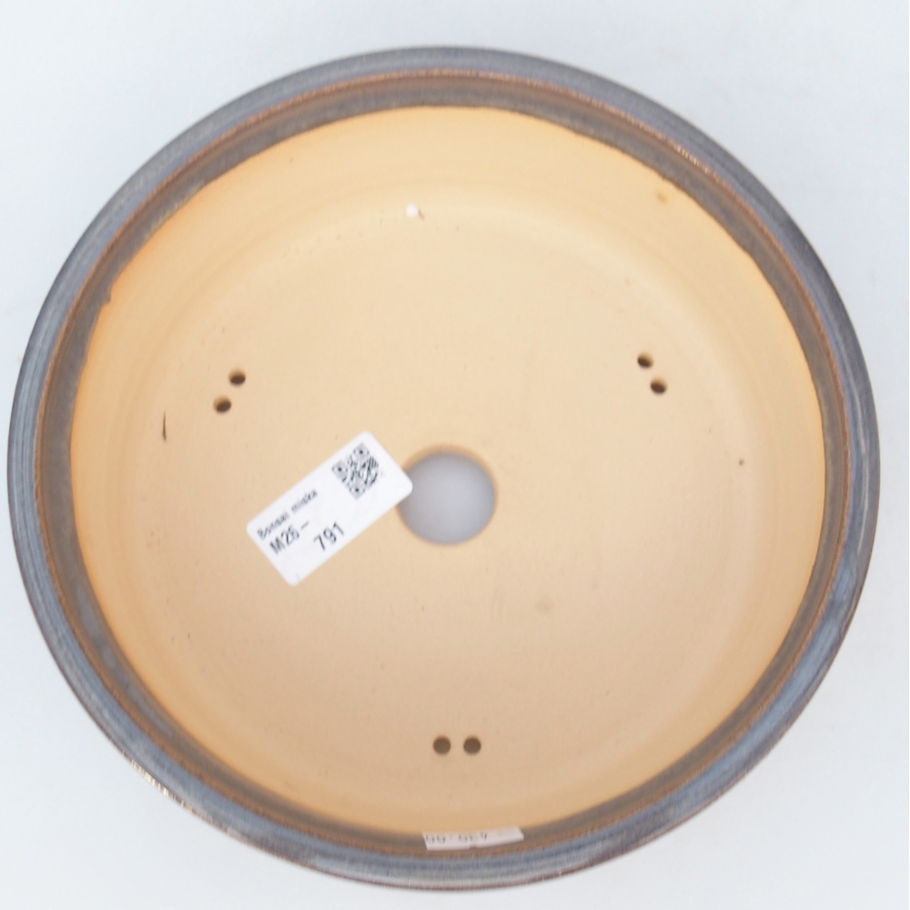 Ciotola bonsai in ceramica 19 x 19 x 6,5 cm, grigio