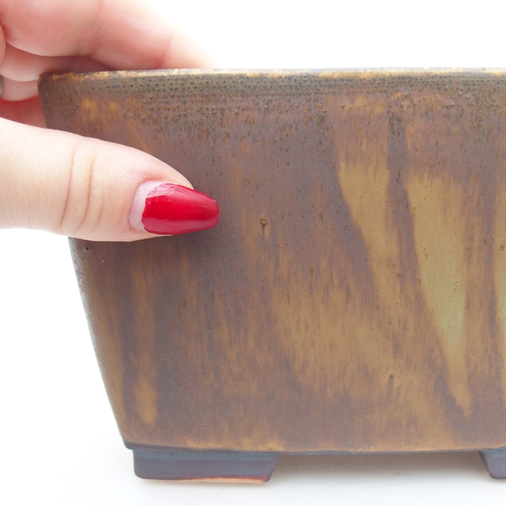 Ciotola bonsai in ceramica 16 x 16 x 10 cm, verde